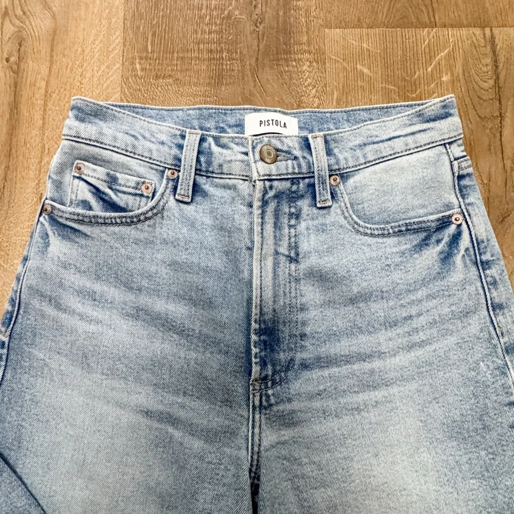 Pistola Lana Raw Hem Ankle Wide Leg Jeans Snowcat - Picture 4 of 12